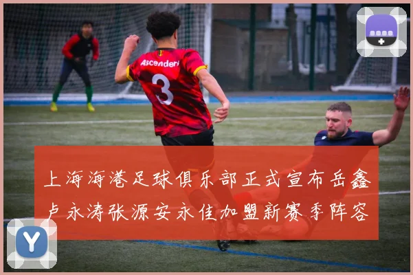 上海海港足球俱乐部正式宣布岳鑫卢永涛张源安永佳加盟新赛季阵容更新